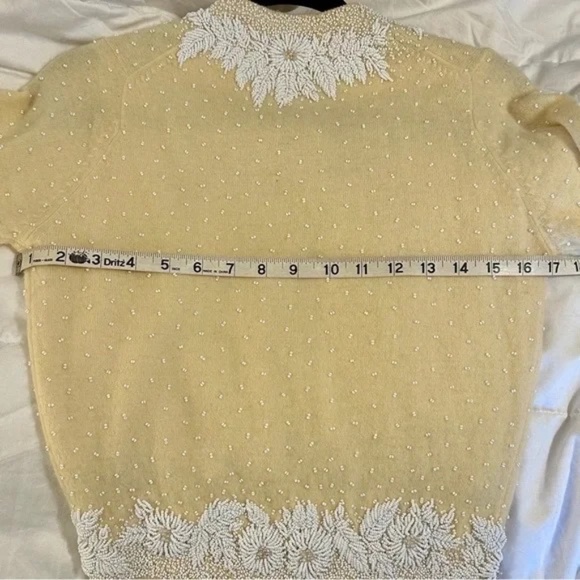 RARE 1950's Gene Shelly’s Boutique Internationale California beaded cardigan - Picture 14 of 16